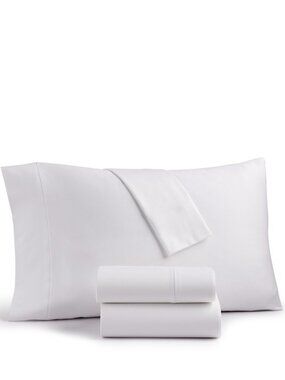 Charter Club Sleep Cool 400 Thread Count Hygrocotton Sheet Set, Queen White